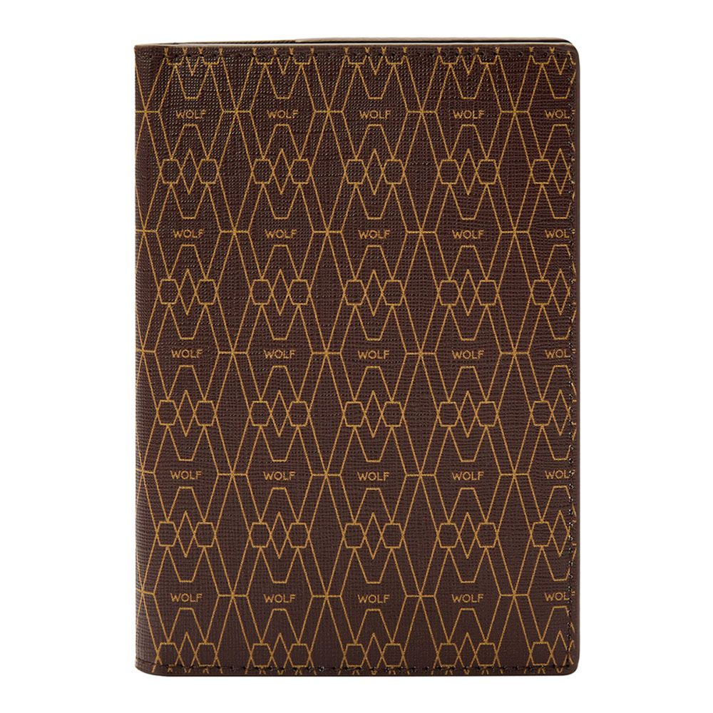 WOLF Signature Passport Cover in Brown
