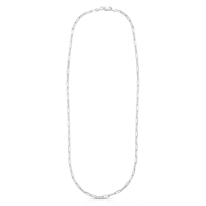 Silver 3mm Paperclip Chain