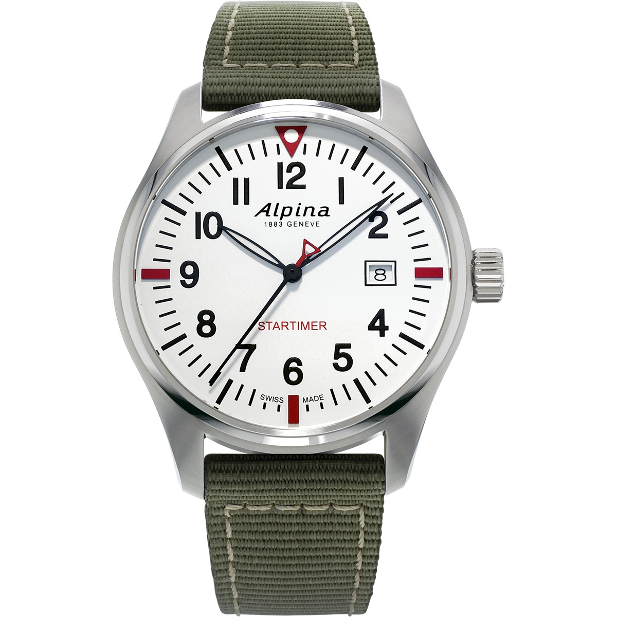 Alpina Men's Green Strap Sport Watch