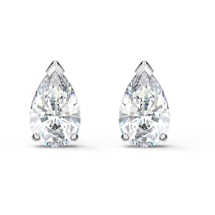 Attract Stud Earrings - Pear cut crystal
