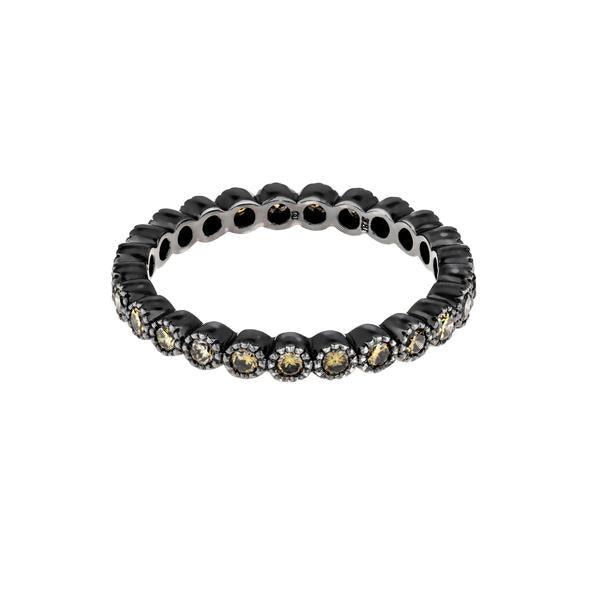 Bezel Green Diamond Band