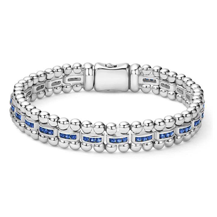 Lagos Caviar Spark Blue Sapphire Link Bracelet - 05-81206-SM