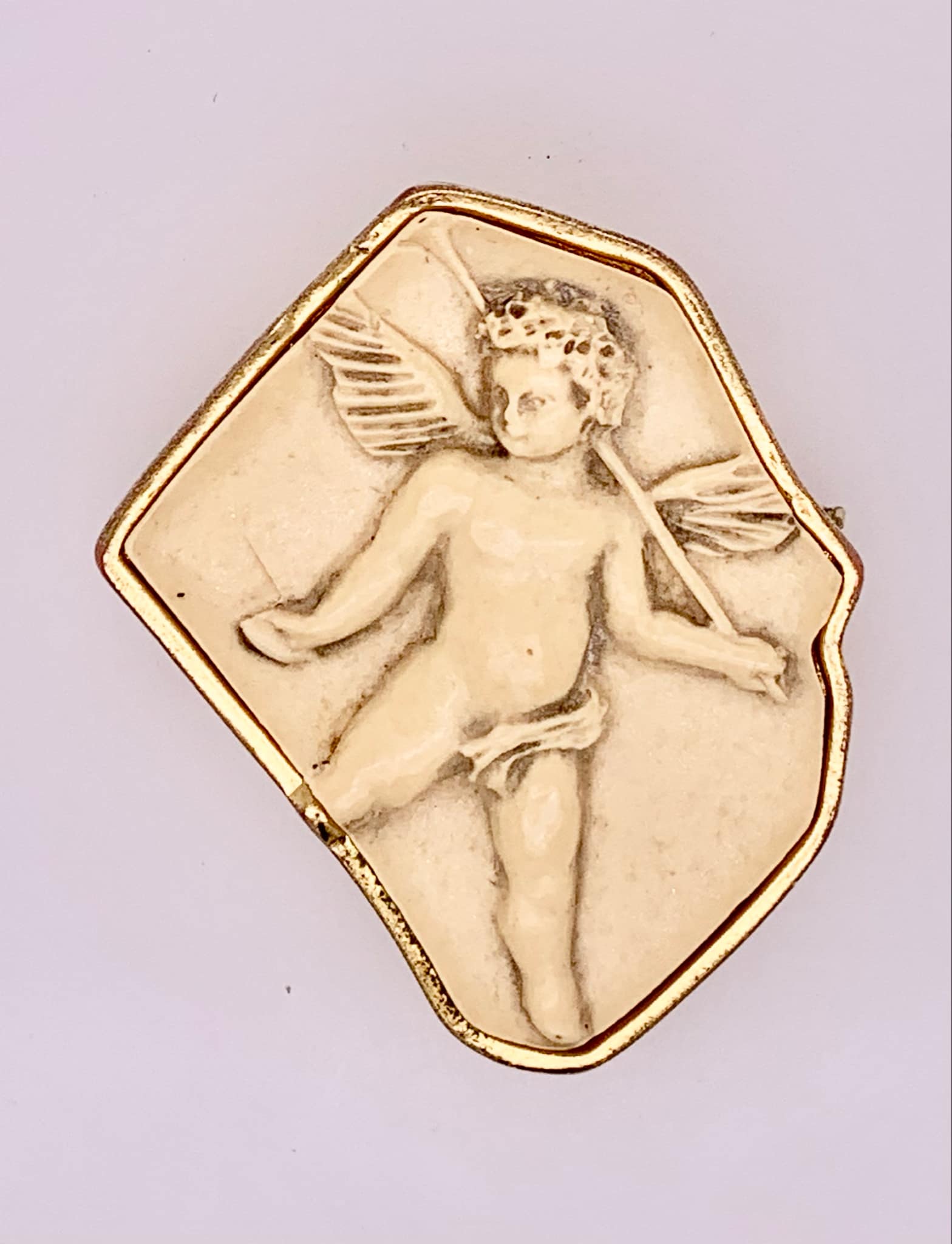 Estate Cherub Brooch