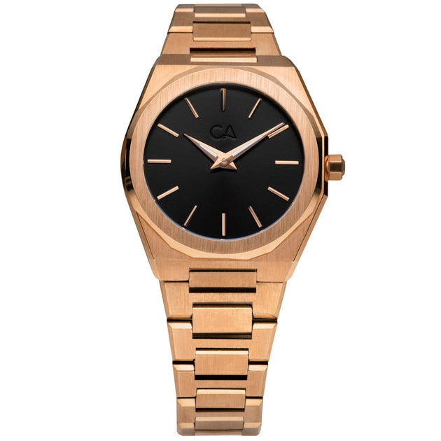California Watch Co. Hollywood 32 Rose Gold Black