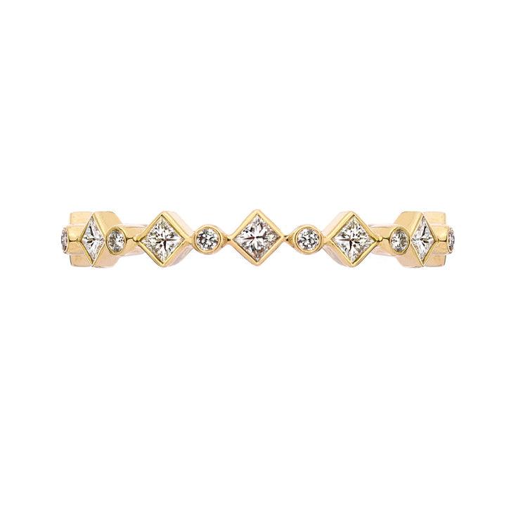 Catherine Princess Cut Diamond Band