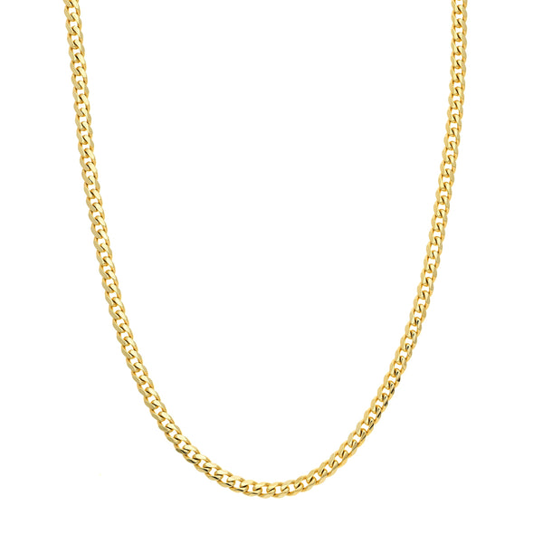 14K Yellow Gold 5mm Miami Cuban 22 Inch Chain
