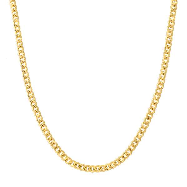 14K Yellow Gold Semi-Solid 5.35mm Miami Cuban 22 Inch Chain