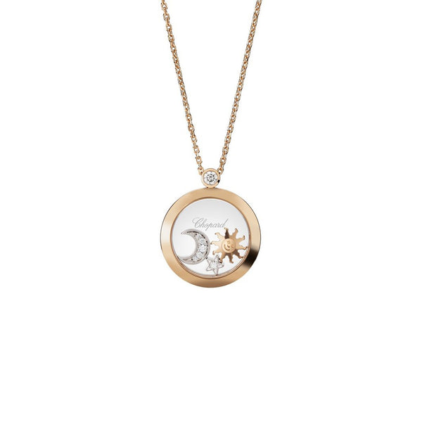 Chopard Happy Sun, Moon and Stars Necklace