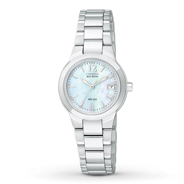 Citizen Eco-Drive Women's Silhouette Silver-Tone Stainless Steel Watch