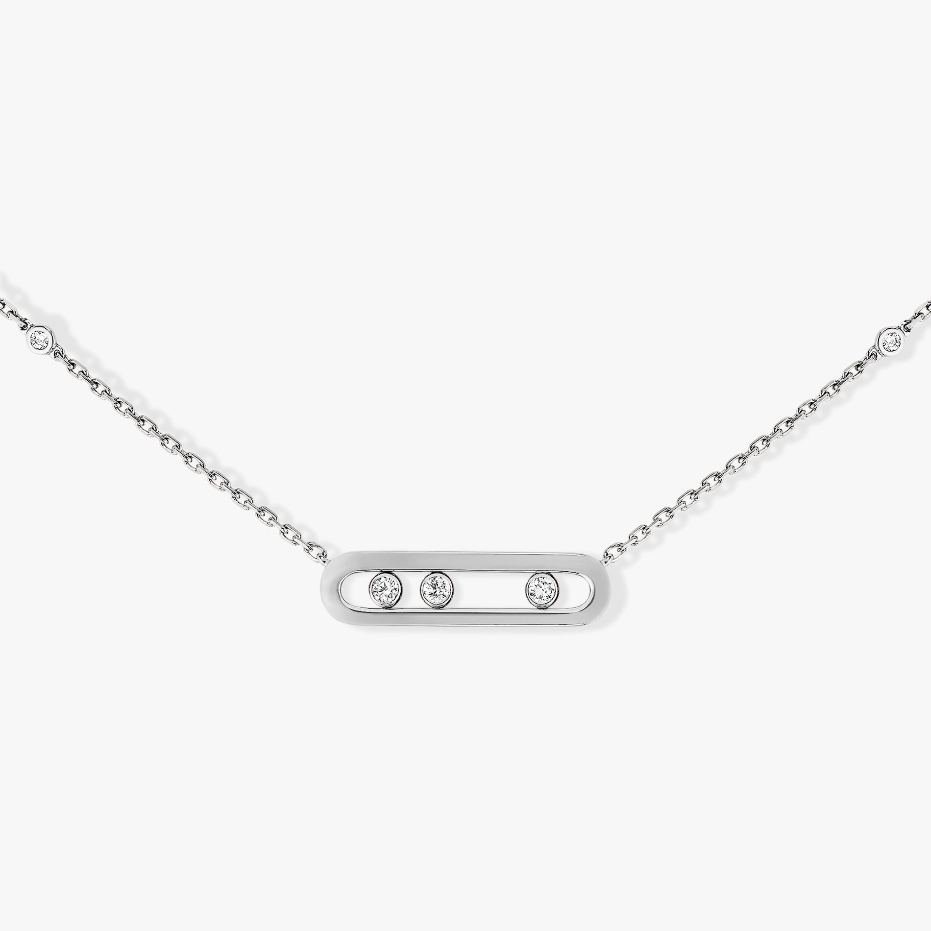 0.15ctw White Gold Diamond Necklace