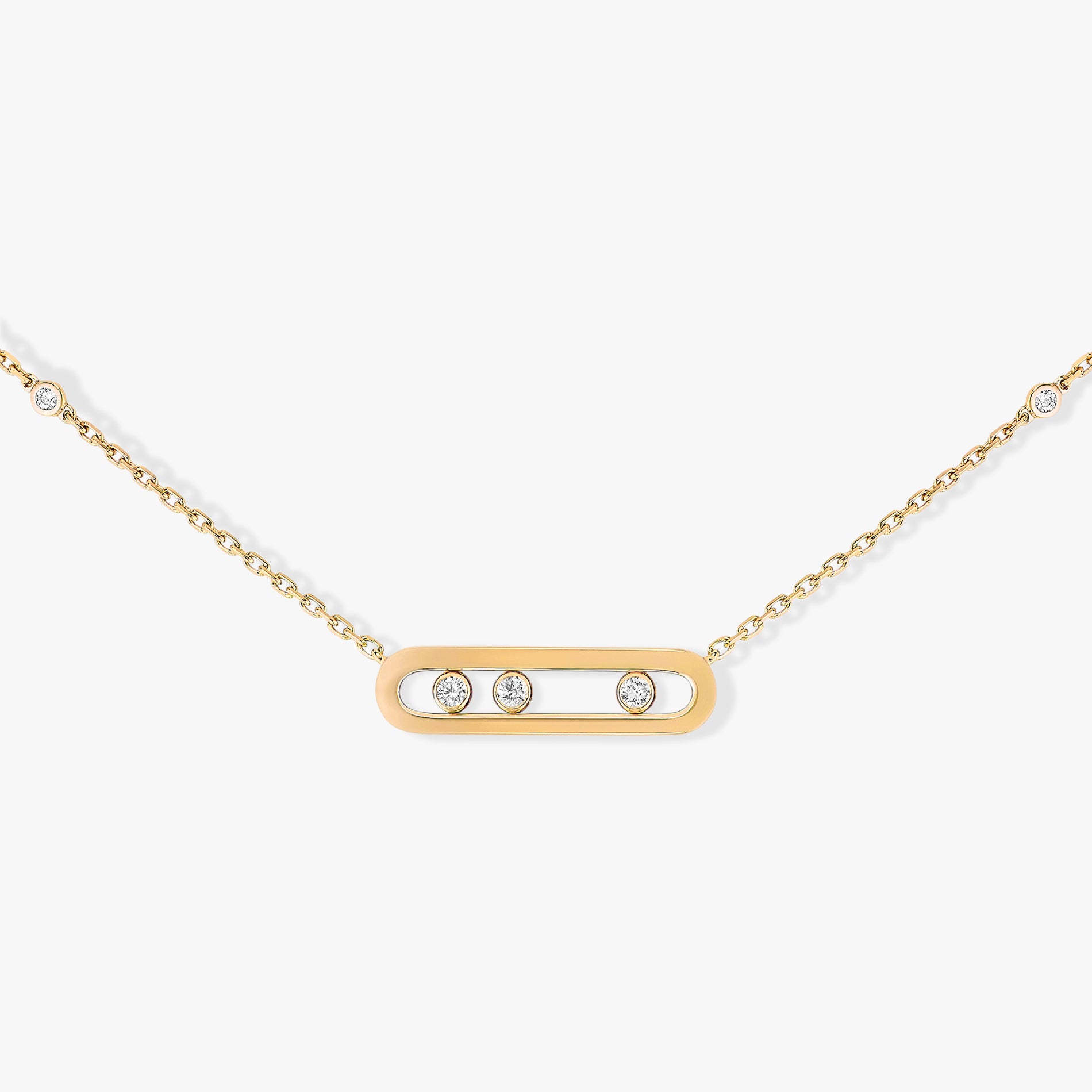0.15ctw Yellow Gold Diamond Necklace