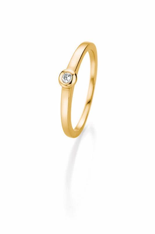 CR Marry Me Engagement Ring/Solitaire Ring Yellow Gold 585 · 0.06 ct W-SI