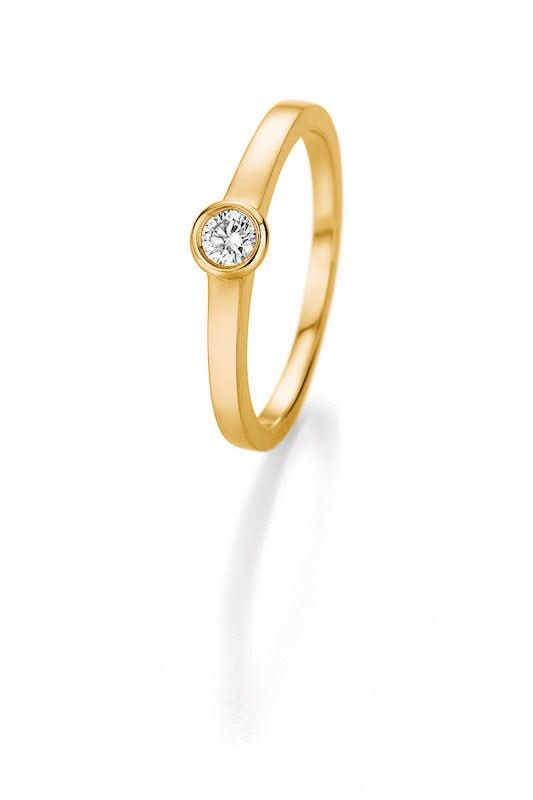 CR Marry Me Engagement Ring / Solitaire Ring Yellow Gold 585 · 0.20 ct W-SI