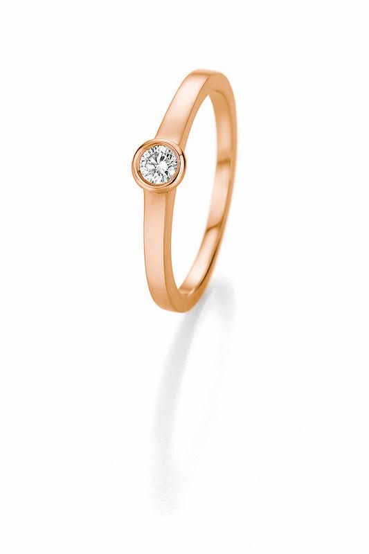 CR Marry Me Engagement Ring/Solitaire Ring Rose Gold 585 · 0.20 ct W-SI