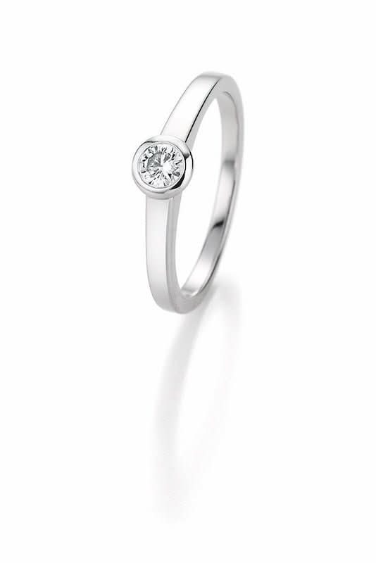 CR Marry Me Engagement Ring/Solitaire Ring White Gold 585 · 0.25 ct W-SI