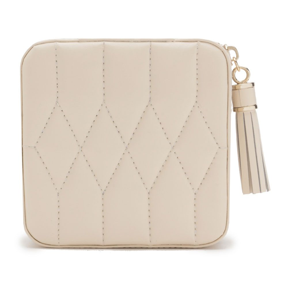 WOLF Caroline Zip Travel Case in Ivory