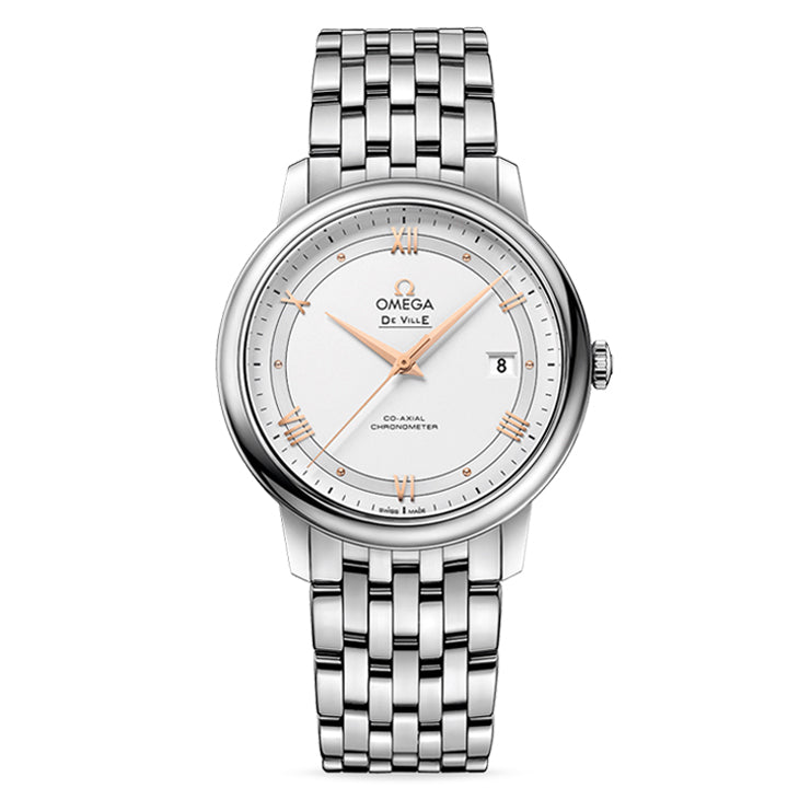 Omega De Ville Prestige Co-Axial Chronometer 39.5mm Steel on Steel - 424.10.40.20.02.002