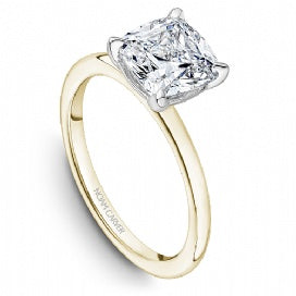 14K Yellow Gold With 2 Ct Cushion Diamond Engagement Ring 907A