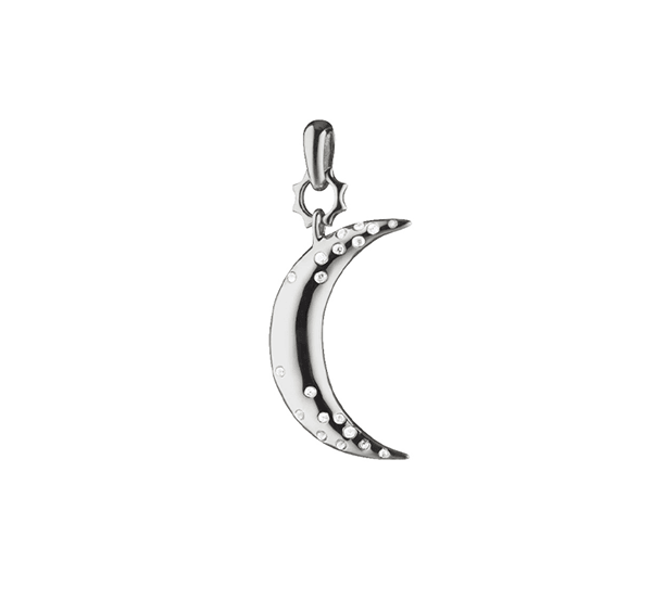 Dream Moon Charm with Sapphires