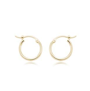 Hoop Earrings 14K Yellow Gold 12mm | Mullen Jewelers