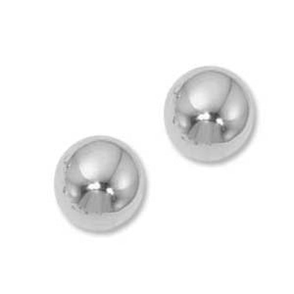 Sterling Silver 8mm Ball Stud Earrings