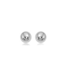 Small Ball Stud Earrings Sterling Silver 4mm