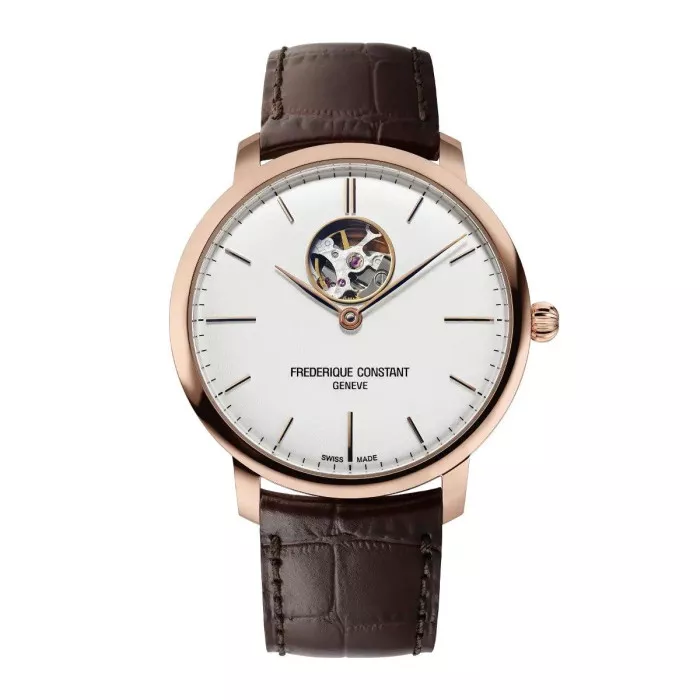 Frederique Constant® Analogue 'Slimline Heart Beat' Men's Watch FC-312V4S4