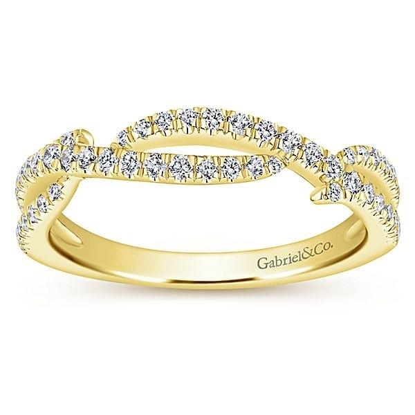 LR51182Y45JJ 14K YELLOW GOLD STACKABLE DIAMOND LADIES' RING