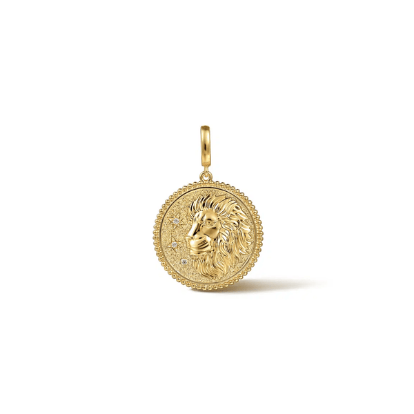 Gabriel & Co. Zodiac Diamond Bujukan Leo Medallion Pendant (Pendant Only)