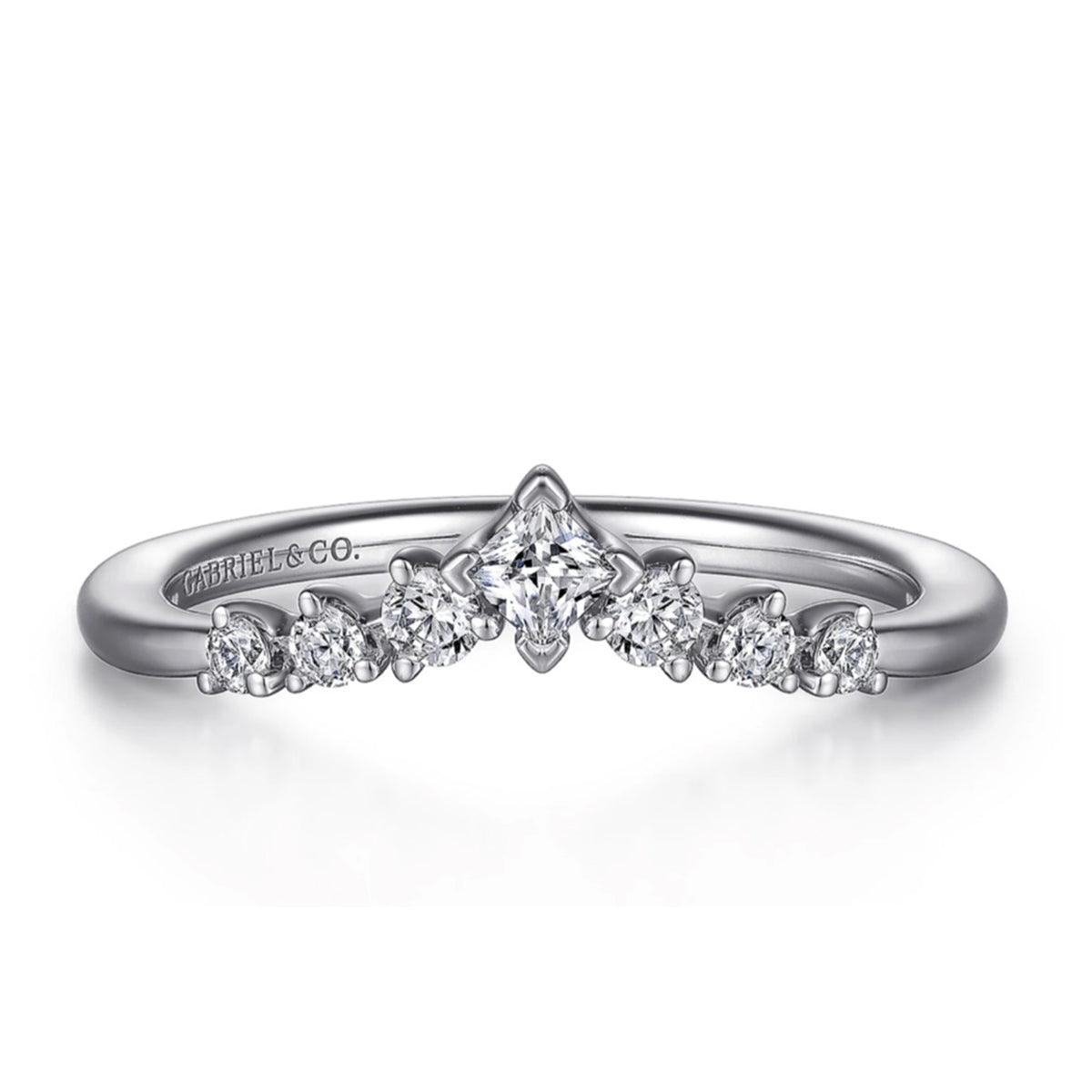 Gabriel & Co.- Raine - 14K White Gold Diamond Anniversary Band AN15557W44JJ