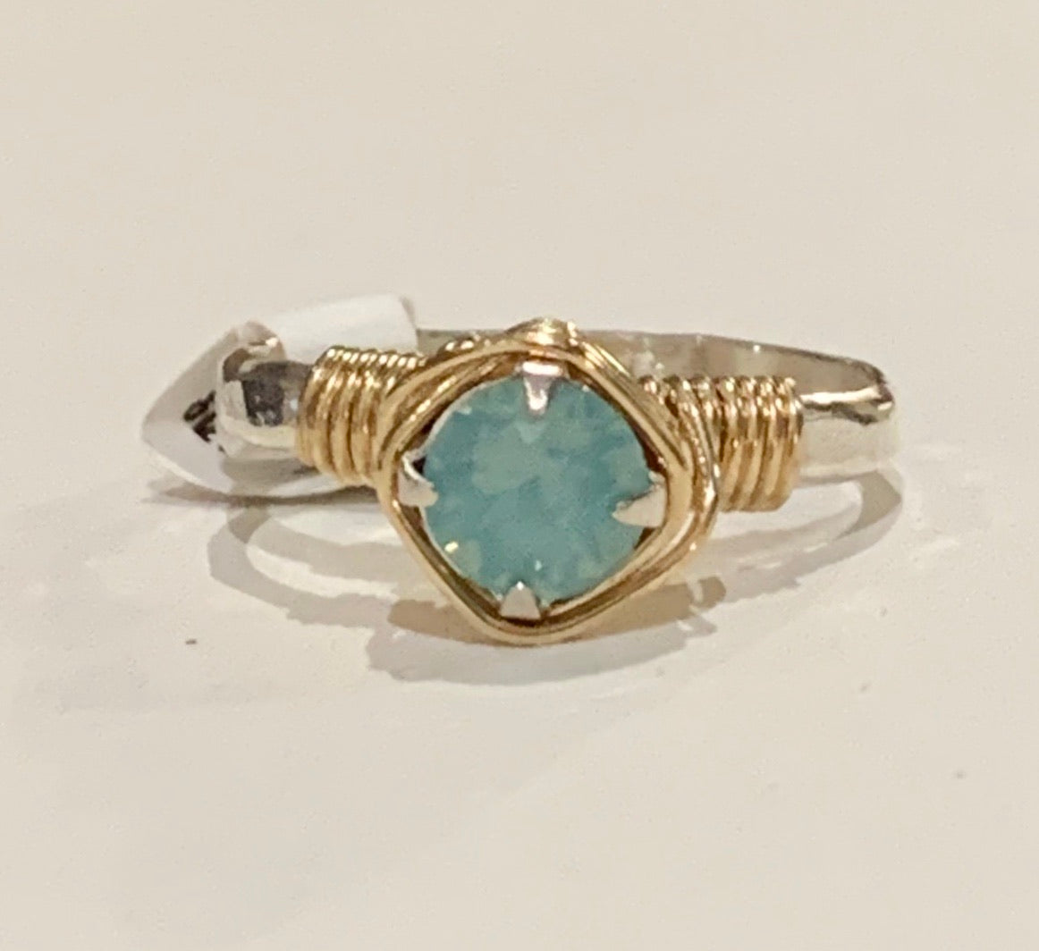 Earth Grace Hand Hammered Ring