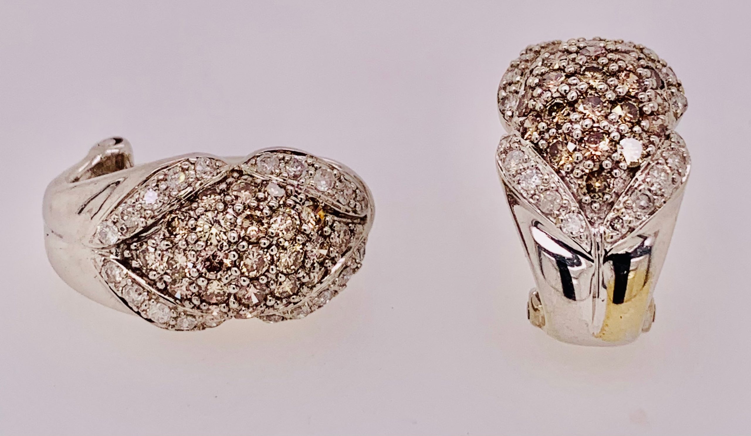 10K Gold French Clip Earrings