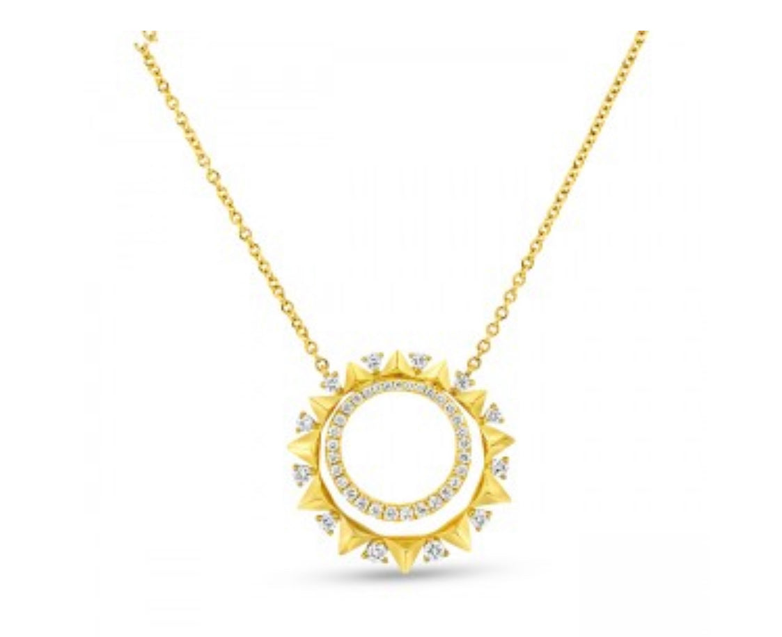 Uneek-Gatsby Cluster Diamond Pendant LVNAD315Y