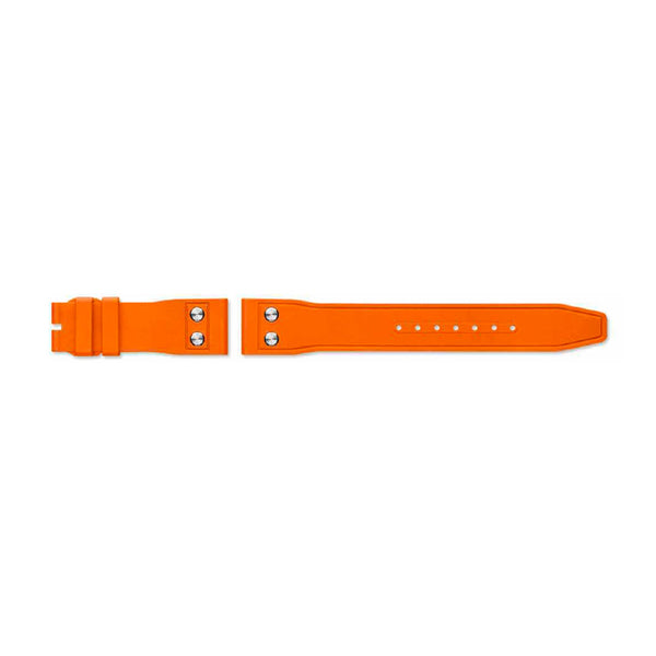 IWC Schaffhausen Rubber Strap Orange with Rivets 21/18 QR