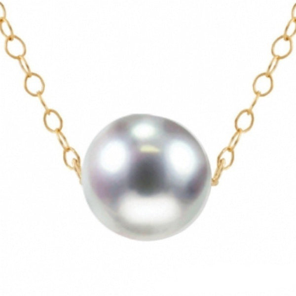 Single Add-A-Pearl Starter Necklace 14K Yellow Gold 5mm