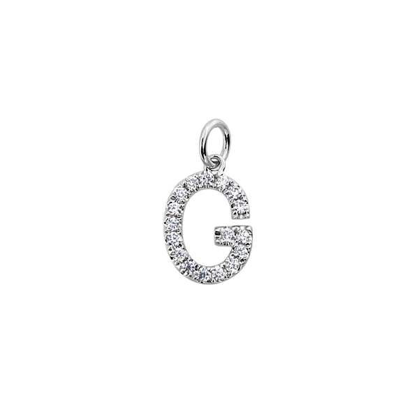 Letter "G" Diamond Pendant