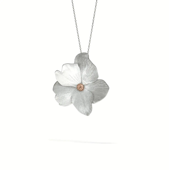 Lienz Rose Pendant White Gold