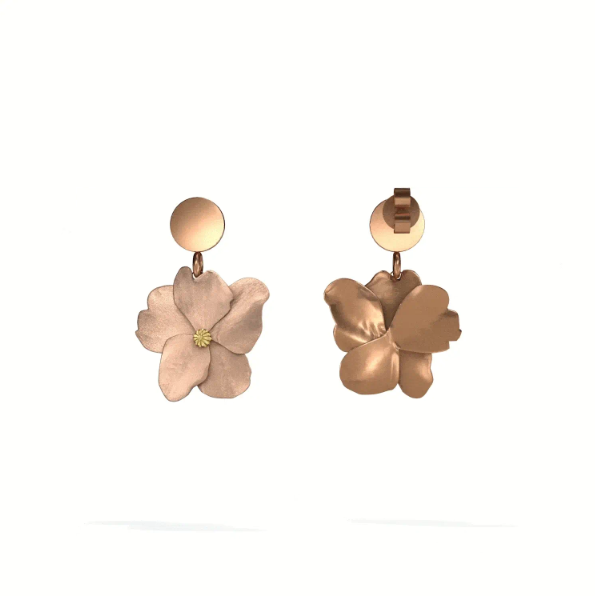 Lienz Rose Stud Earrings Rose Gold