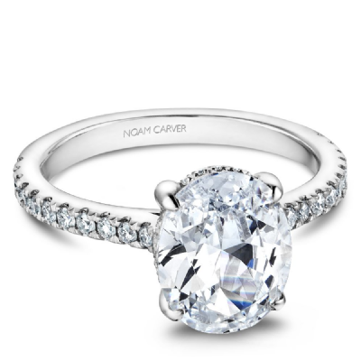 0.33ctw Oval Engagement Ring