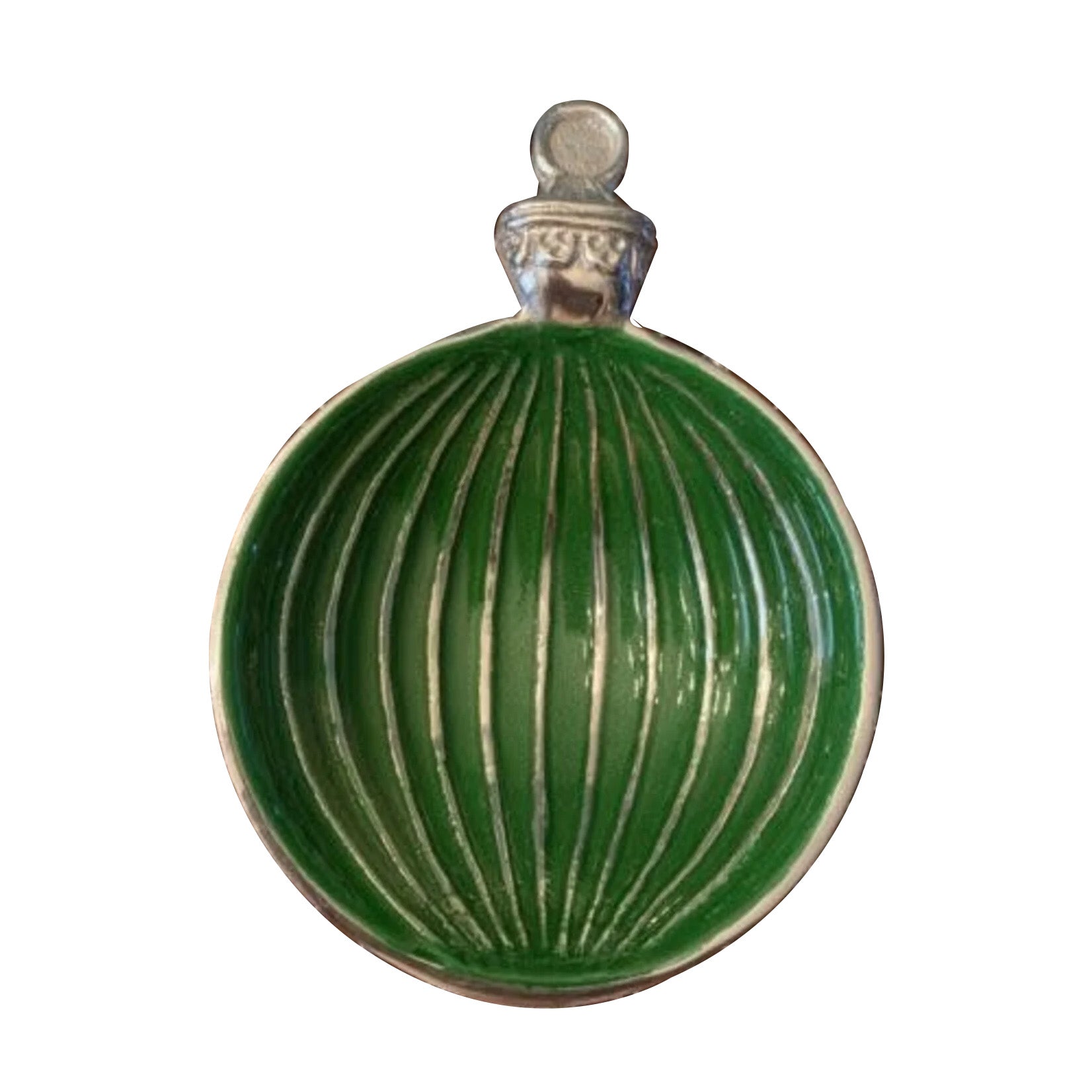 Green Ornament Candy Dish