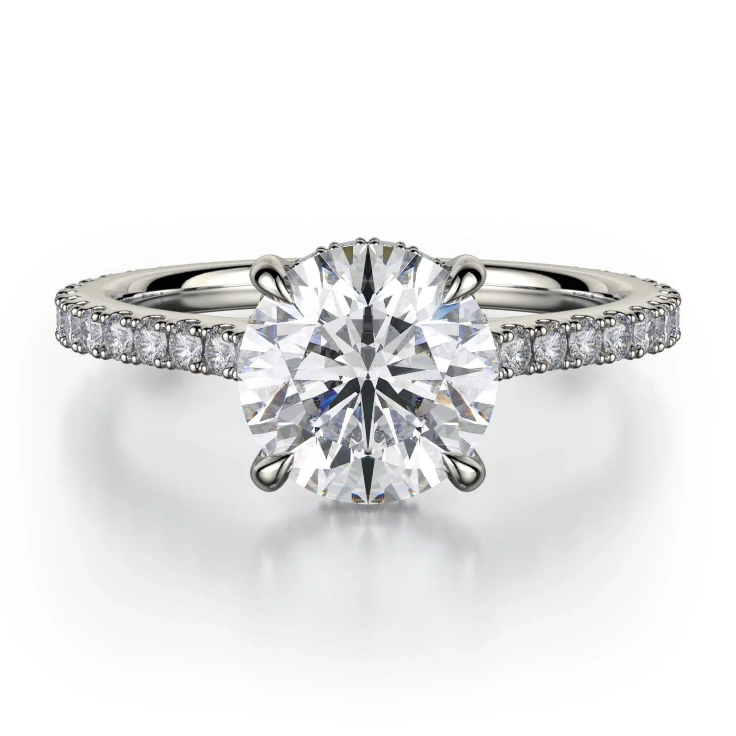 0.35ctw Hidden Halo Engagement Ring