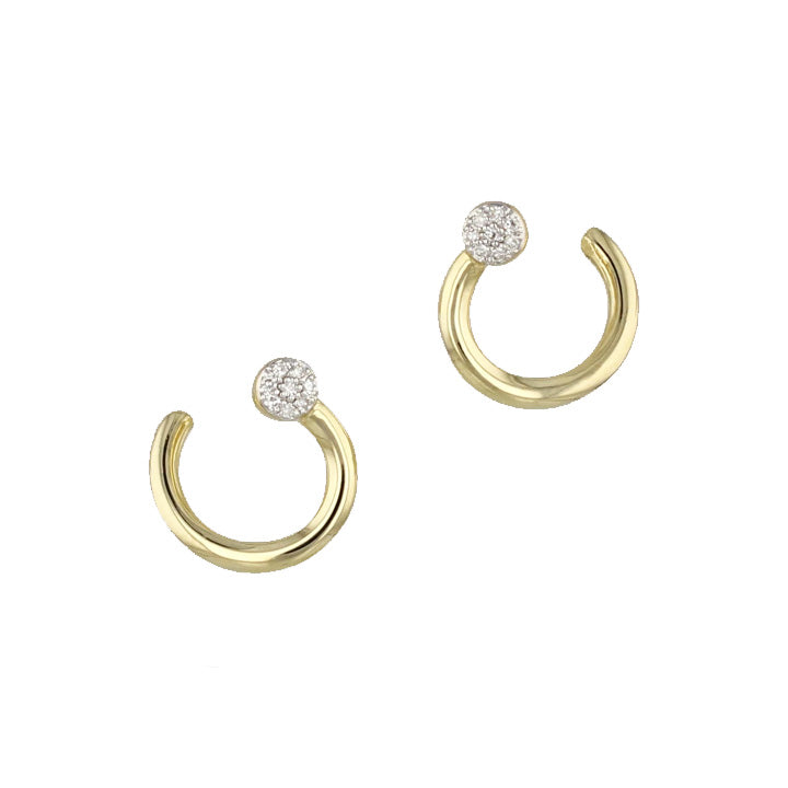 Phillips House 14K Yellow Gold Mini Affair Wire Fan Earrings - E1772DY