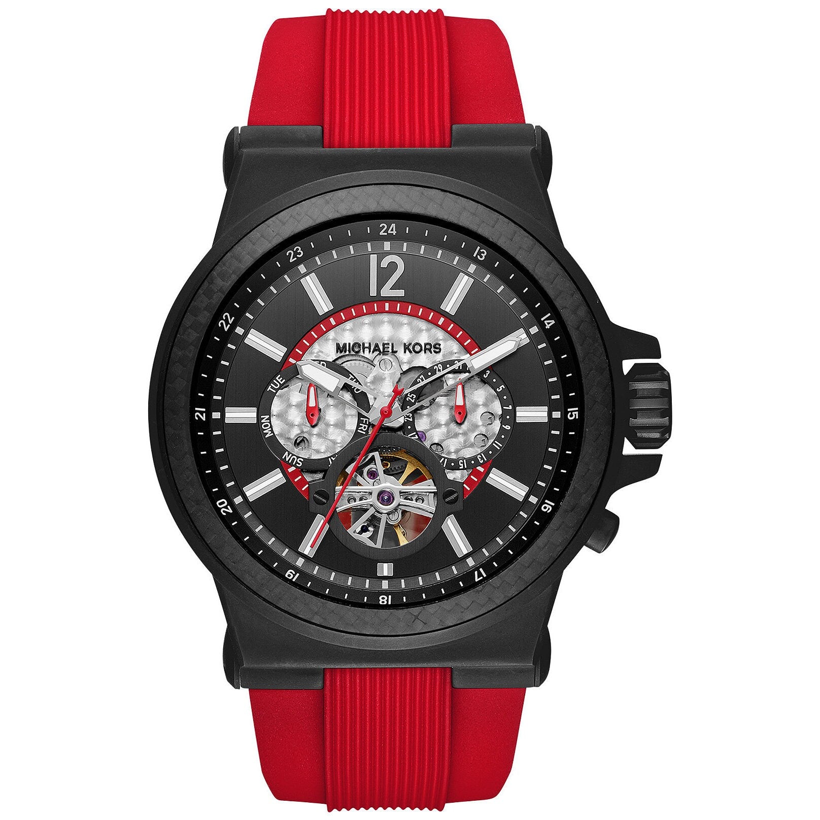 Dylan Automatic Watch (Black/Red)