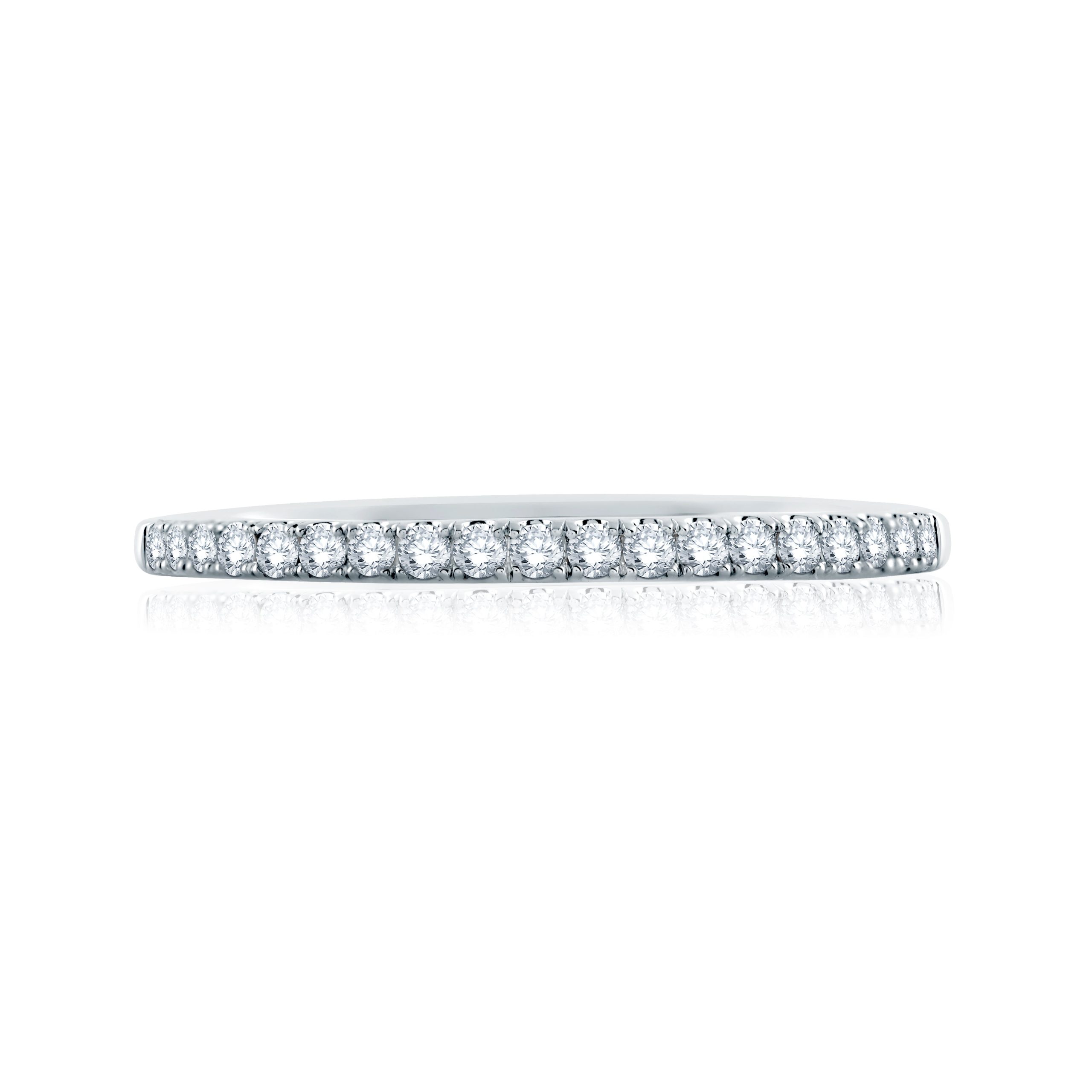 Delicate Signature Shank Diamond Wedding Band
