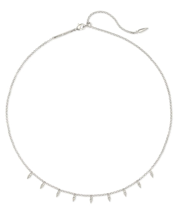 Kendra Scott Addison Choker Necklace In Silver