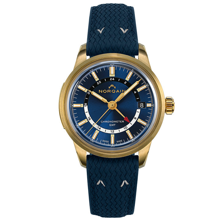 Norqain Freedom 60 GMT Bronze Midnight Blue Dial - N2100.22Z01.A01.R01