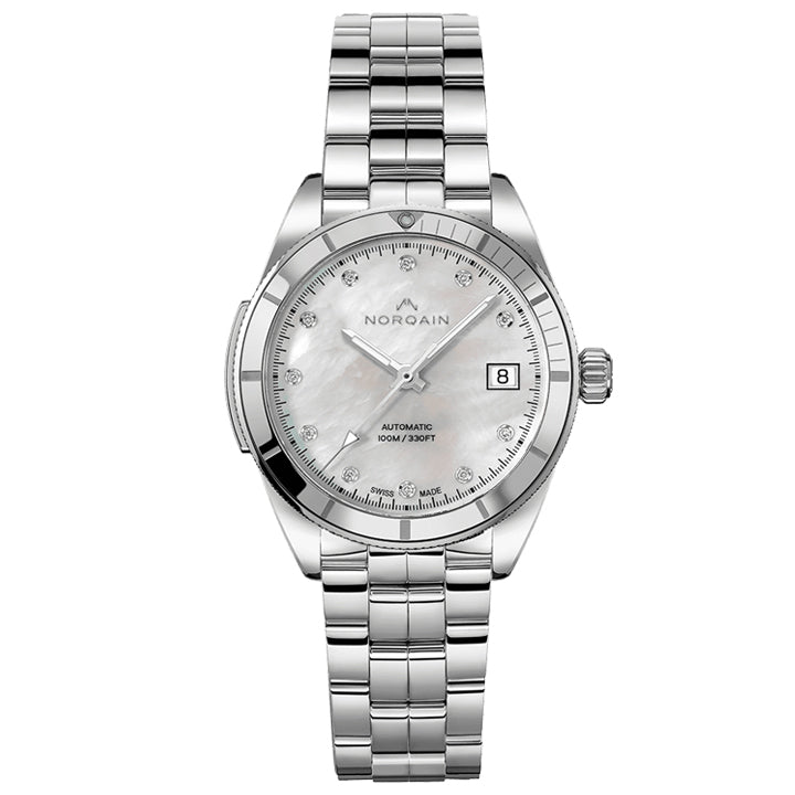 Norqain Adventure Sport 37mm Mother of Pearl & Diamond Dial - N1800.08S14.W01.S02