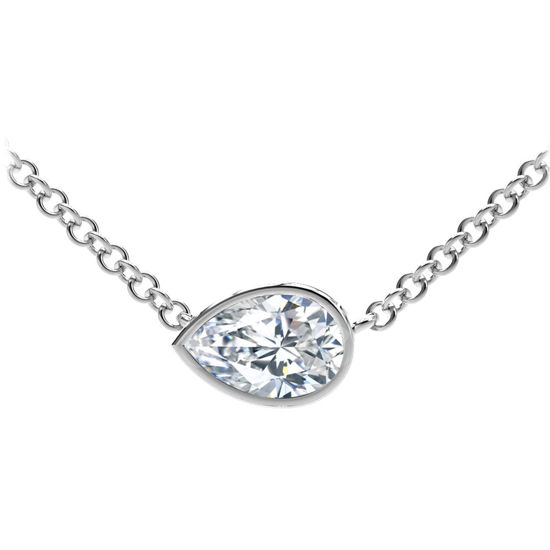 Pear Diamond Necklace