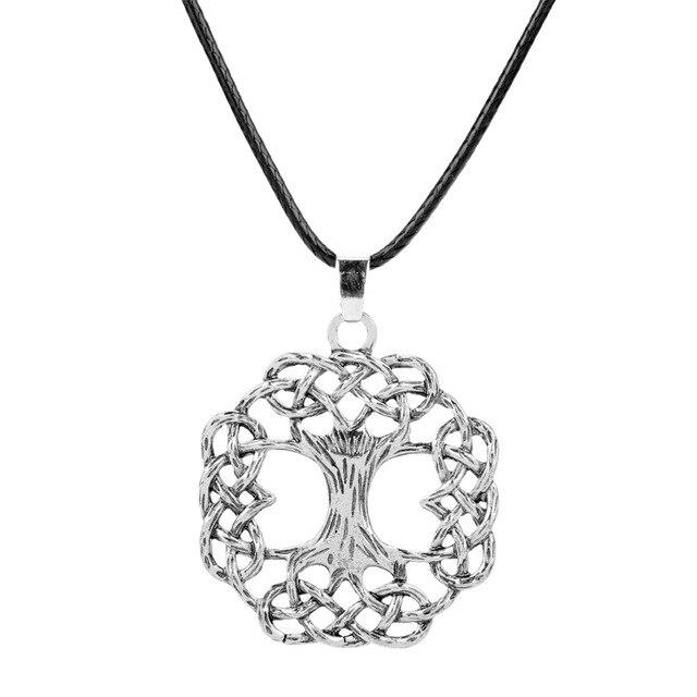 Yggdrasil Tree of Life Knotted Silver or Gold Pendant