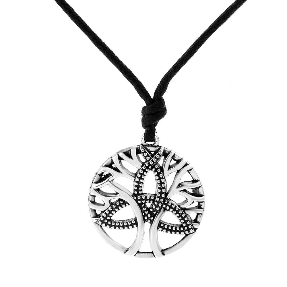 Tree of Life & Triquetra Tibetan Pendant Necklace